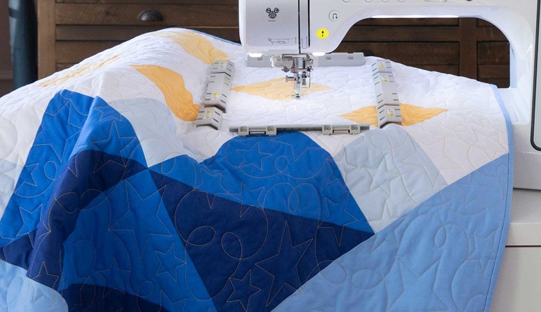 Grote quilt in Brother magnetisch frame van Innov-is XP3