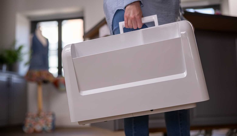 Harde beschermkap van Brother voor optimale machinebescherming.