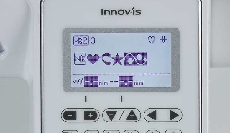 Stitch preview of combined stitches of Brother A150 sewing machine