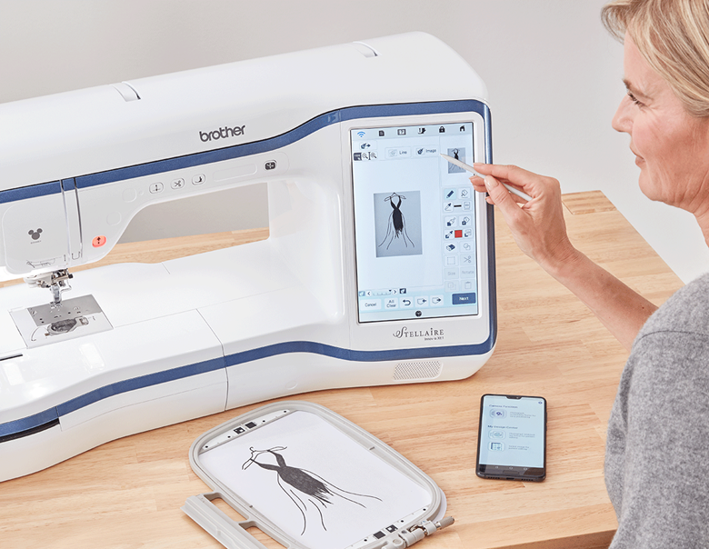 Skizze ein Kleids in Rahmen, handlich mit meiner Design-App und Placaire