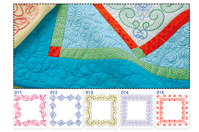 Screen showing new quilt border designs