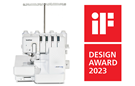 Brother Airflow 3000 Overlock on white background with the iF DESIGN AWARD 2023 logo