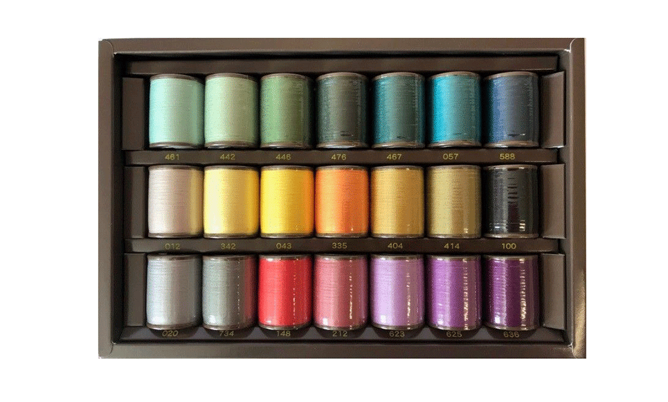 Brother Country  Embroidery Thread set CYT21 - 21 colours