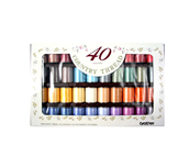 Set filati opachi da ricamo (Country) Brother CYT40 - 40 colori