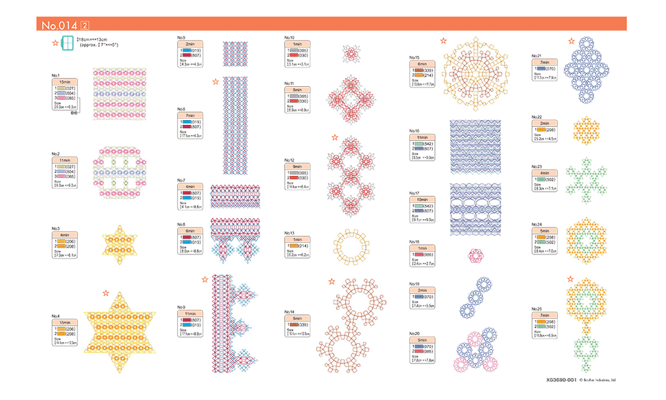 BLECUSB14 Stickmuster-Kollektion 14 7