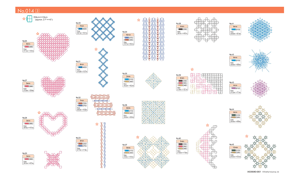 BLECUSB14 Stickmuster-Kollektion 14 8