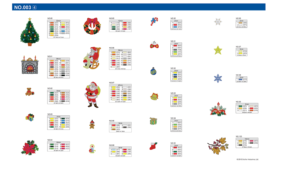 Collection de motifs de broderie n° 3 BLECUSB3 5