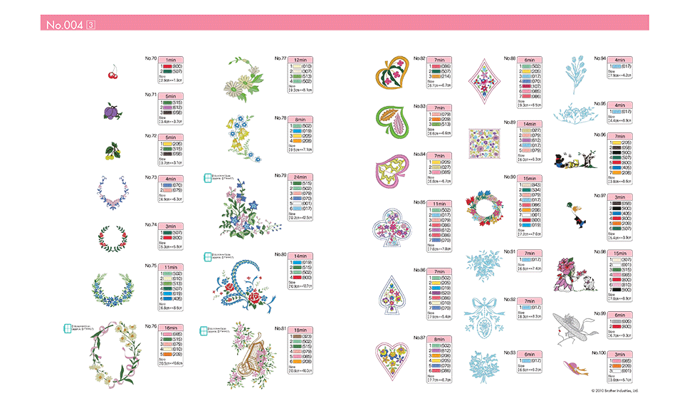 BLECUSB4 Stickmuster-Kollektion 4 4