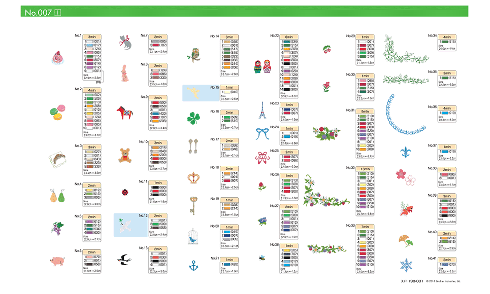 BLECUSB7 Stickmuster-Kollektion 7 2