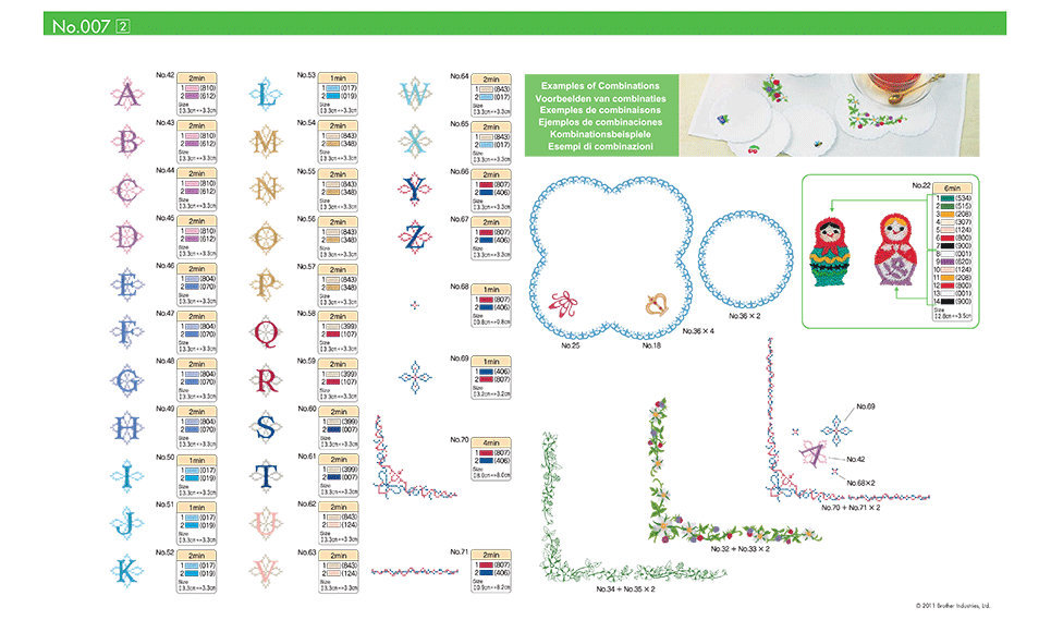 BLECUSB7 Stickmuster-Kollektion 7 3