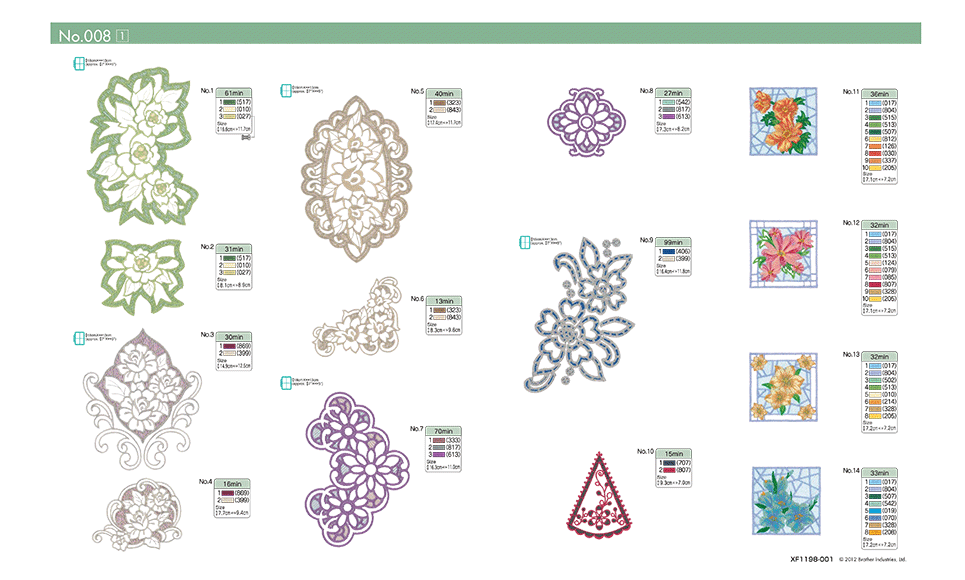 BLECUSB8 Stickmuster-Kollektion 8 3