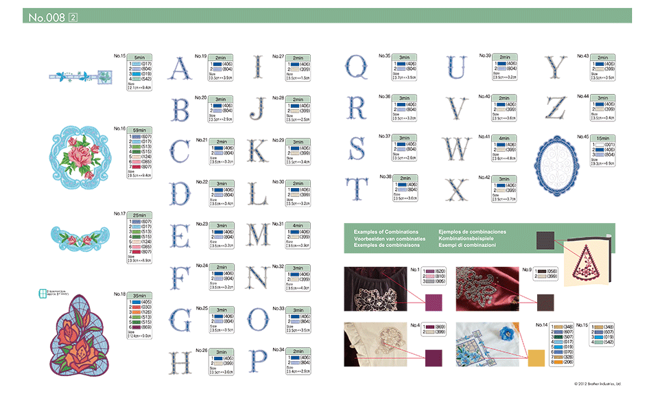 BLECUSB8 Stickmuster-Kollektion 8 4