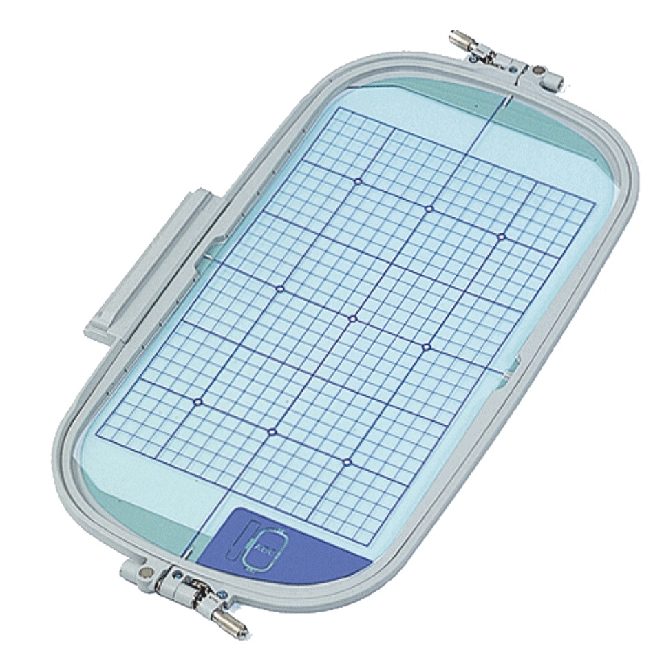 EF76 Telaio da ricamo rettangolare 18 x 30 cm con griglia