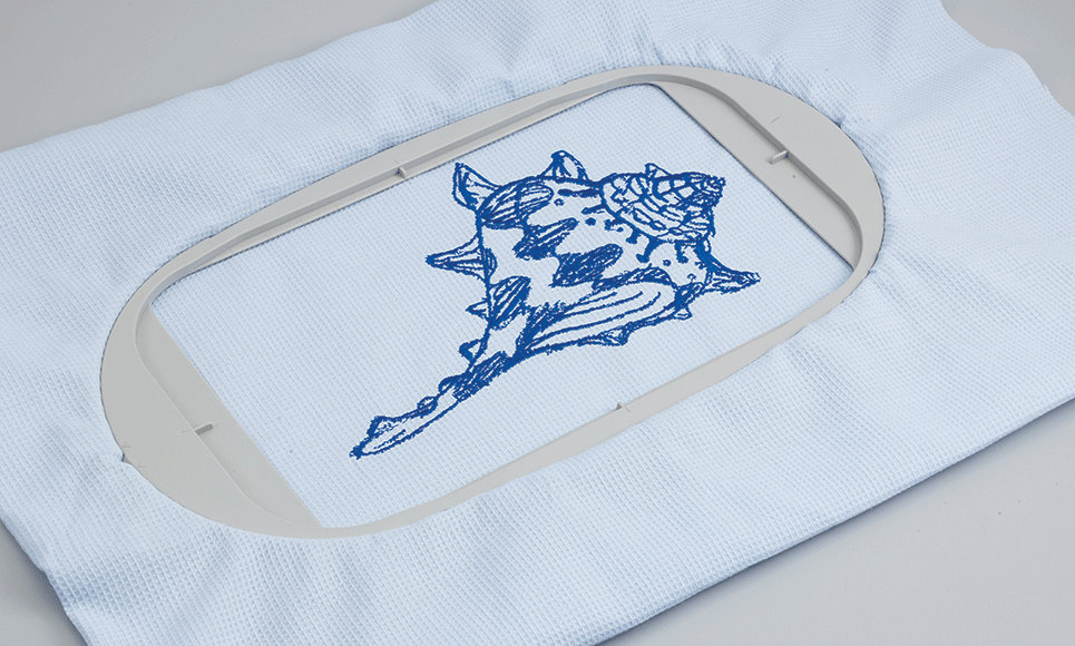 Cadre à broder extra-large 26 x 16 cm EF81 2