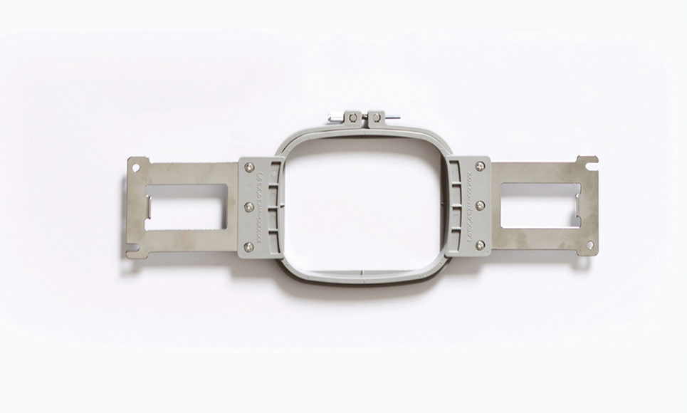 Grey 100 x 100mm square machine embroidery frame PRH100