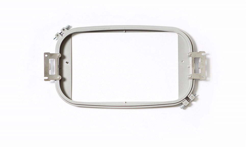 Grey 300 x 200mm rectangular machine embroidery frame PRH300