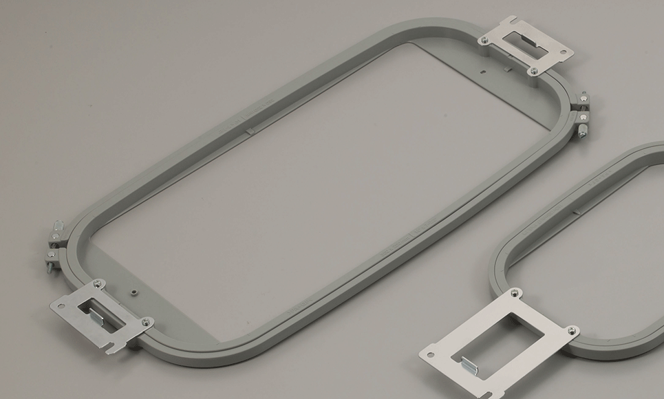Rectangular 360 x 200mm grey machine embroidery frame PRPH360