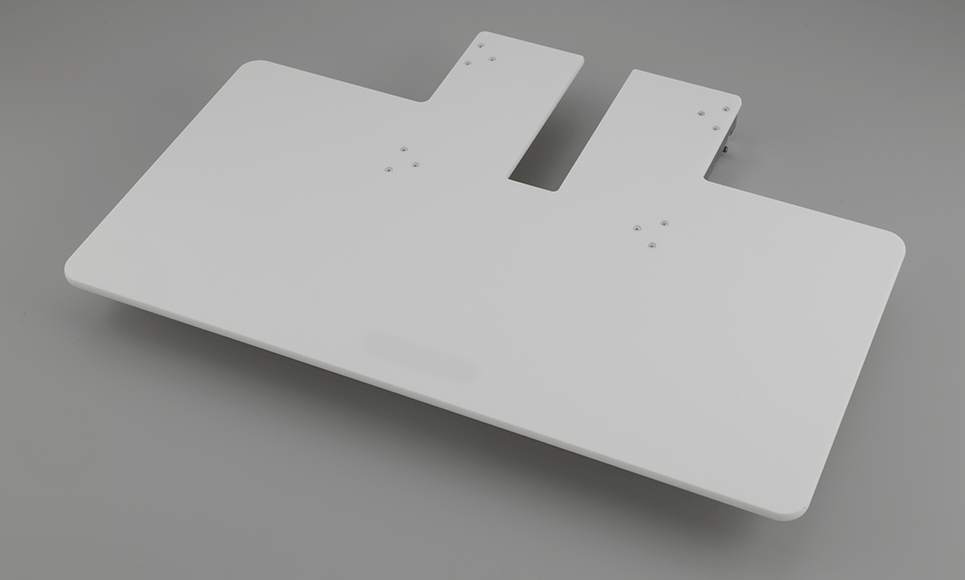 Table d’extension rectangulaire blanche pour machines à broder PR/VR