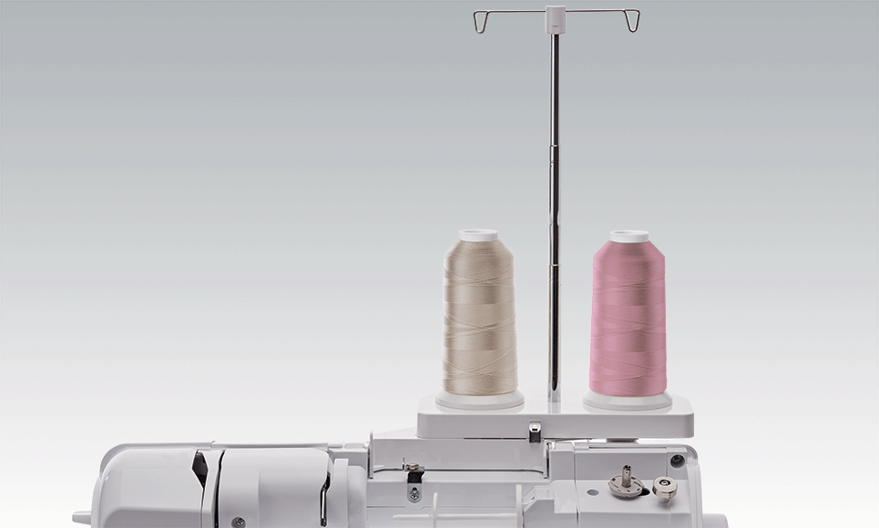 Large thread spool stand TS7 for two large cones of thread