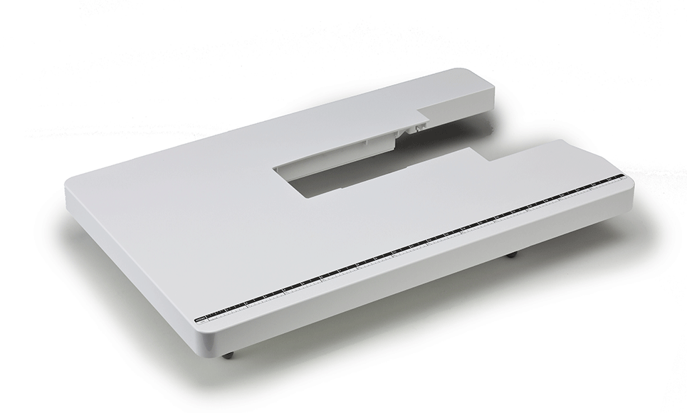 White wide table  WT12 to extend workspace attached to sewing machine