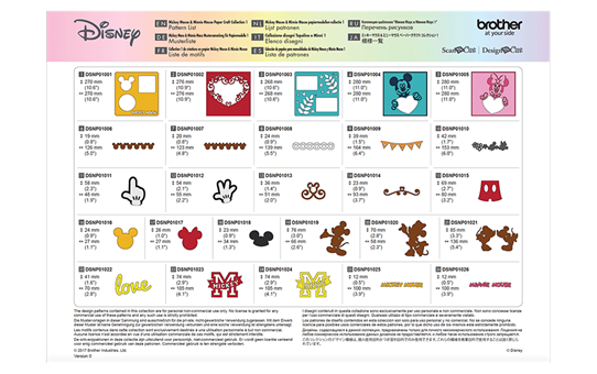 Disney Musterkollektion „Mickey und Freunde“ für Papier CADSNP01 6