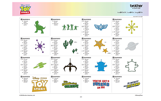 Disney Musterkollektion „Toy Story“ für Heimdecor CADSNP05 7