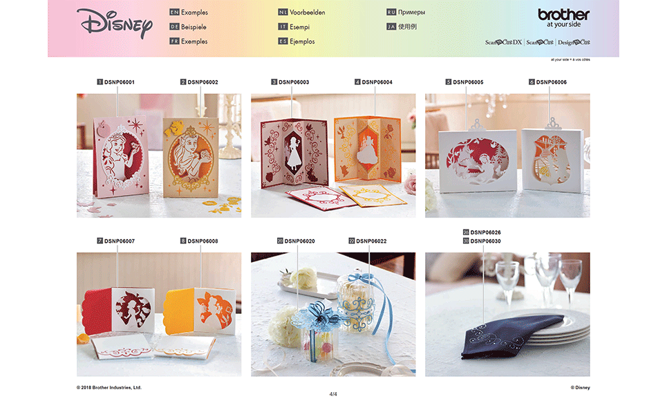 Disney Musterkollektion „Schneewittchen und Belle“ für Papier CADSNP06 12