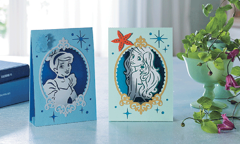 Collection de motifs Cendrillon et Ariel de Disney CADSNP07 2