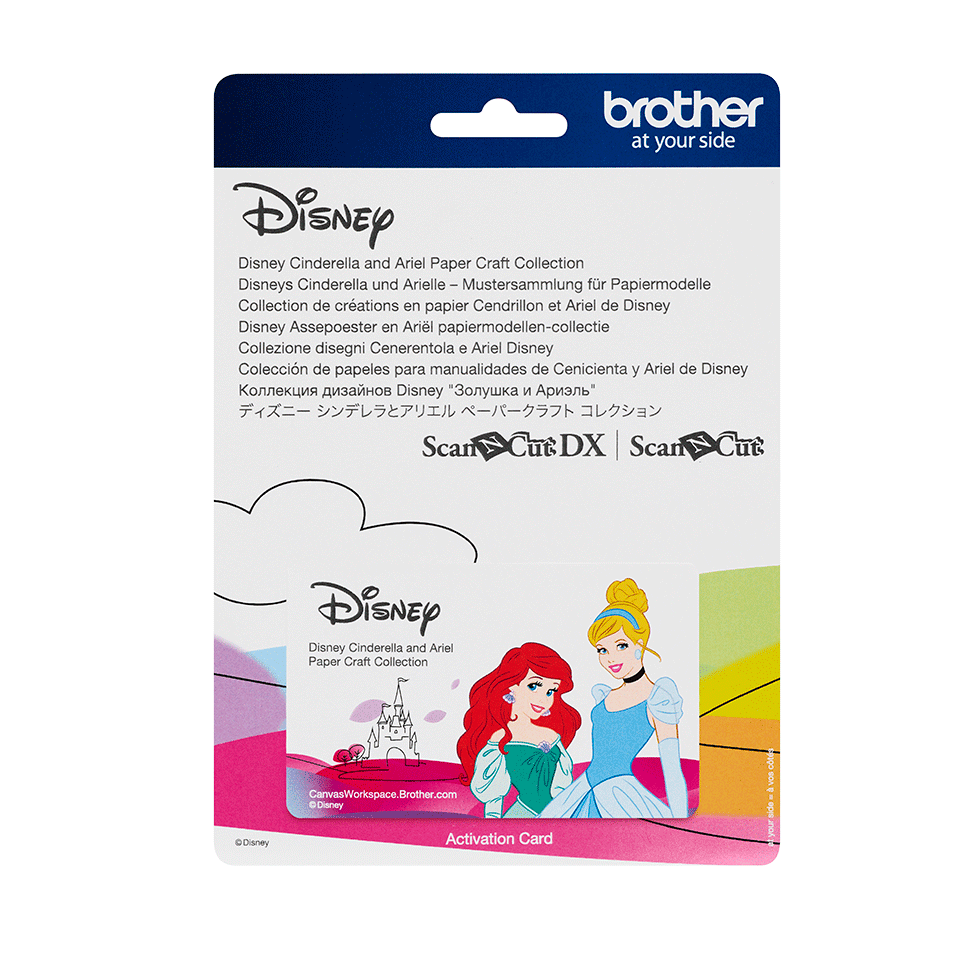 Collection de créations en papier Cendrillon et Ariel de Disney