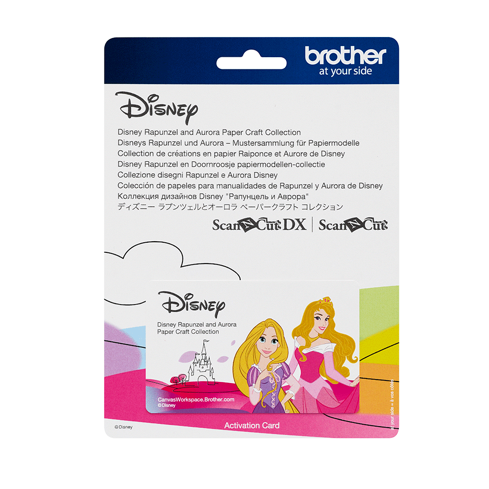 Collection de créations en papier Raiponce et Aurore de Disney