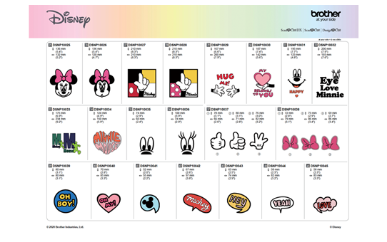 Collection moderne Mickey Mouse & Minnie Mouse CADSNP10 11