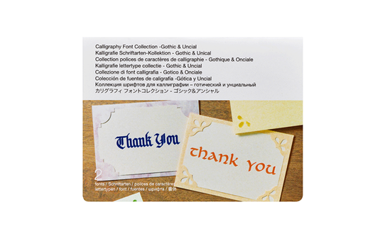Collection polices de caractères de calligraphie CADXCLGFP01 - Gothique & Onciale
