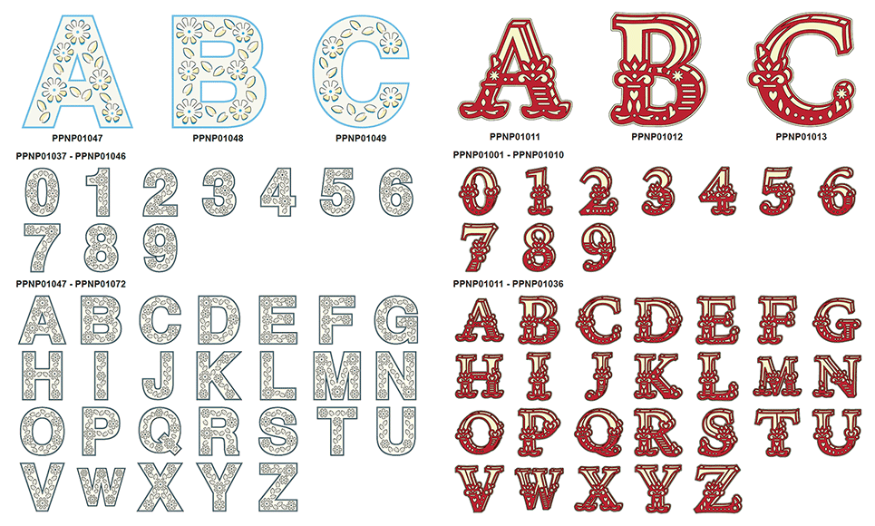 CAPPNP01 PigPong Lettering Collection 2