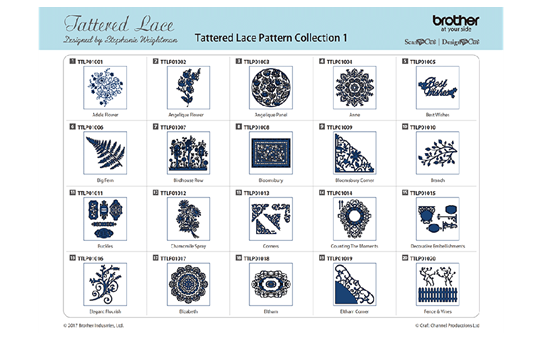 ScanNCut Tattered Lace-Kollektion 1 CATTLP01 2