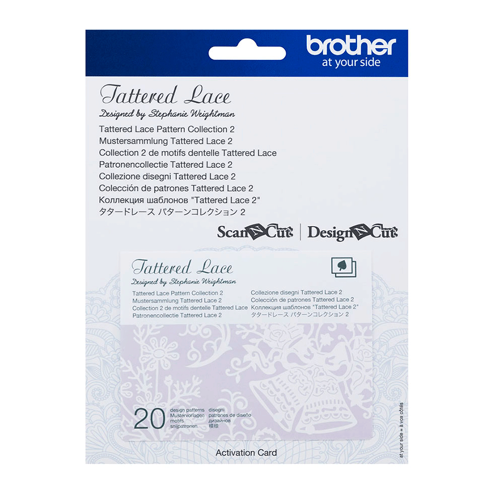Carte d’activation lilas de motifs dentelle de fleurs et cloches
