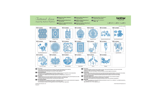 Brother ScanNCut Tattered Lace Kollektion 5 CATTLP05 2
