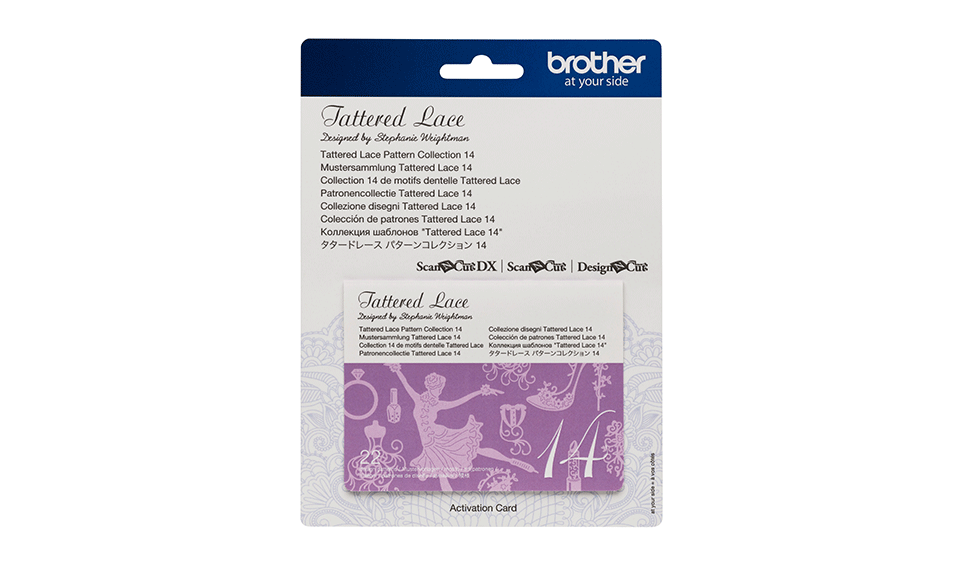 Collection n° 14 de motifs dentelle Tattered Lace Brother ScanNCut CATTLP14 2