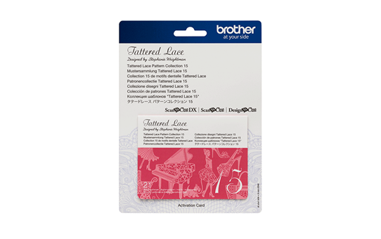 Collection n° 15 de motifs dentelle Tattered Lace Brother ScanNCut CATTLP15 2