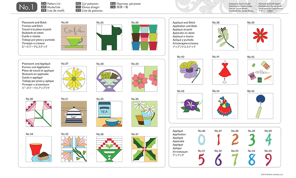 ScanNCut Quilt-Mustersammlung CAUSB1 3