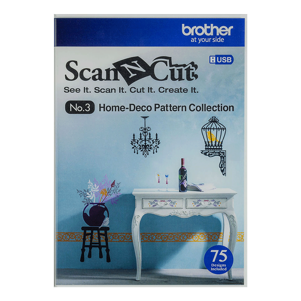 ScanNCut Home-deco Pattern Collection CAUSB3