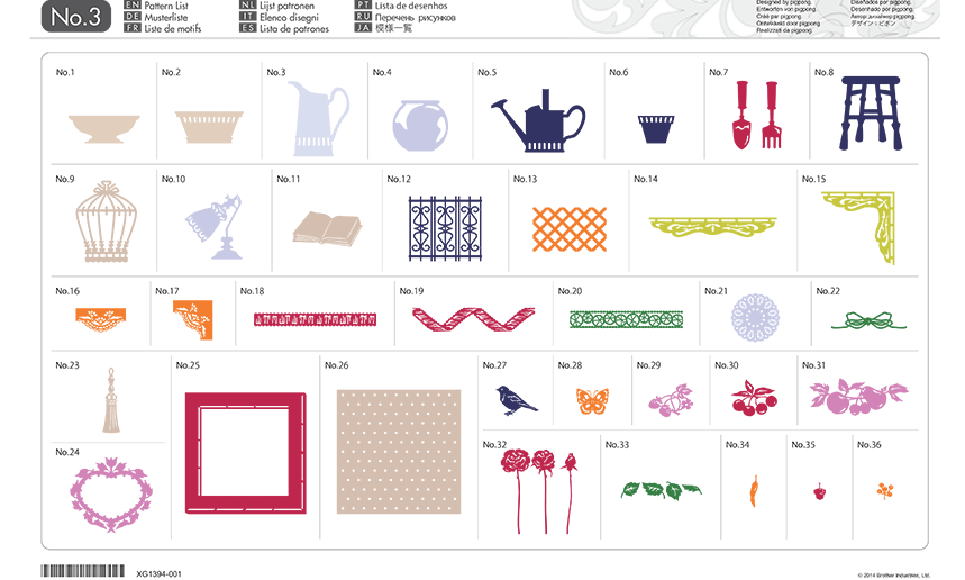 ScanNCut Mustersammlung Heimdecor CAUSB3 2