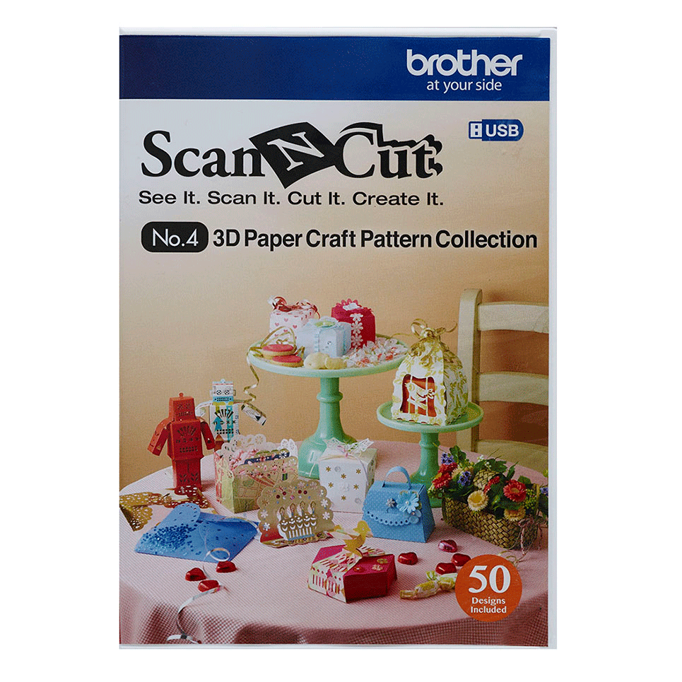 ScanNCut 3D Paper Craft Pattern Collection CAUSB4