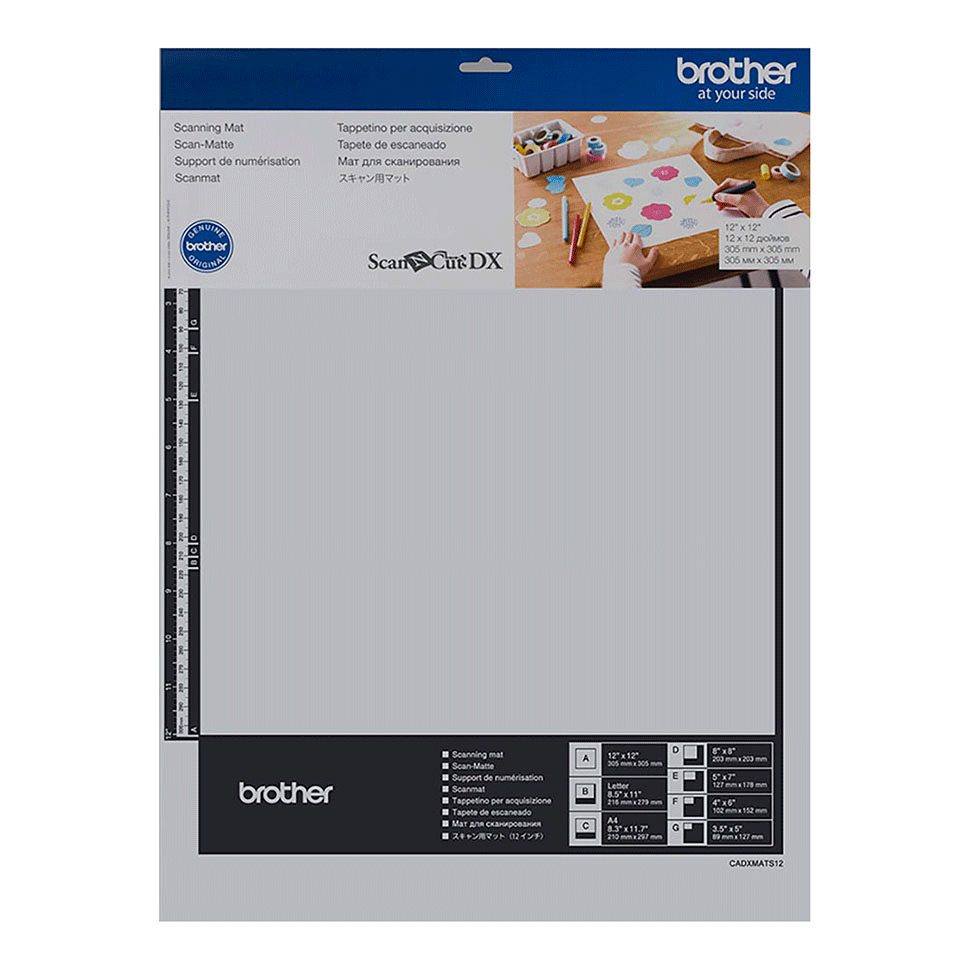 CADXMATS12 Supporto di scansione bianco/nero ScanNCut DX 12"