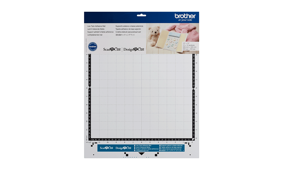 Turquoise and white ScanNCut 12" cutting mat CAMATLOW12