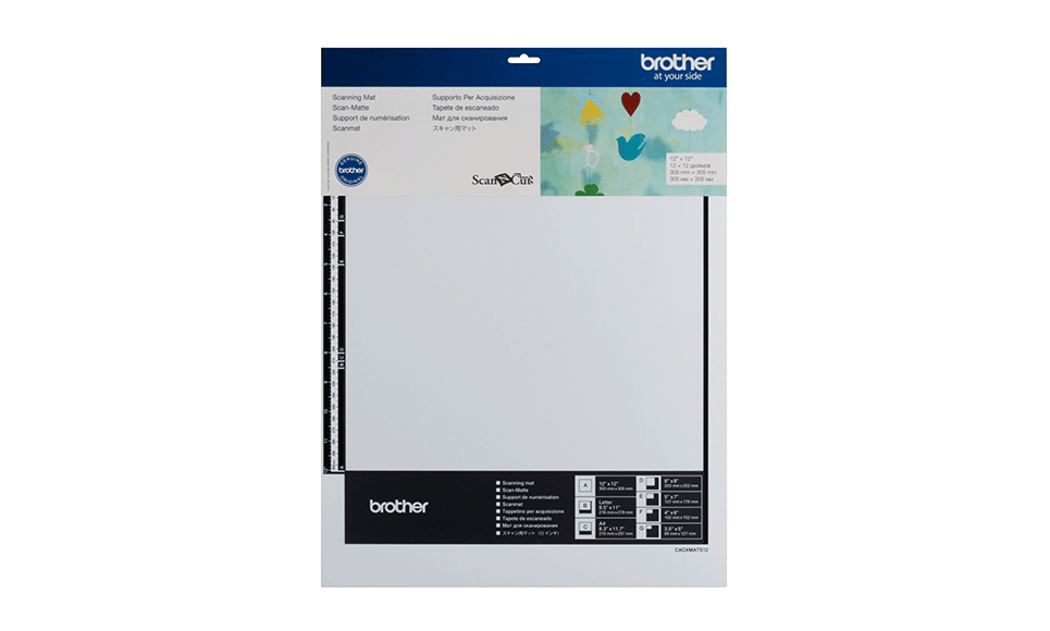 CAMATS12 Supporto di scansione bianco/nero ScanNCut 12"