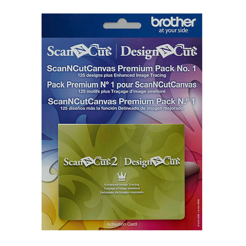 Carte d’activation or ScanNCutCanvas Pack premium n° 1 pour ScanNCut