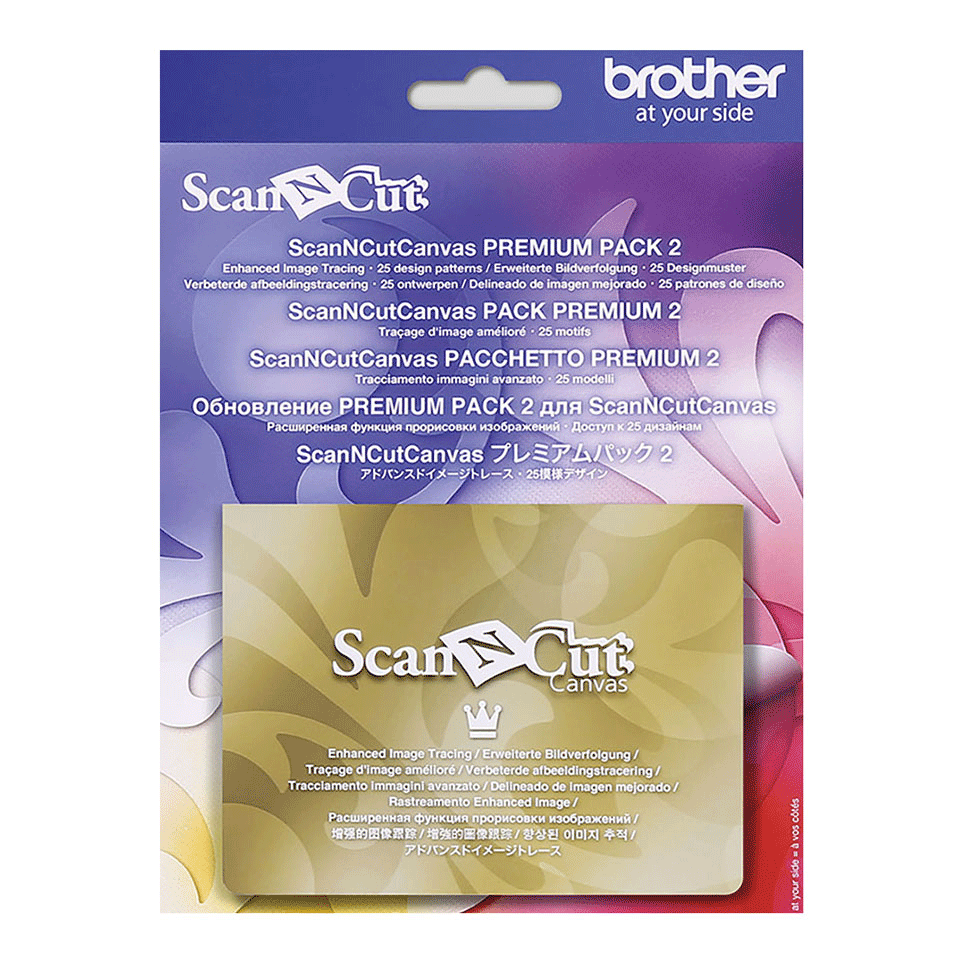 Carte d’activation or ScanNCutCanvas Pack premium n° 2 pour ScanNCut