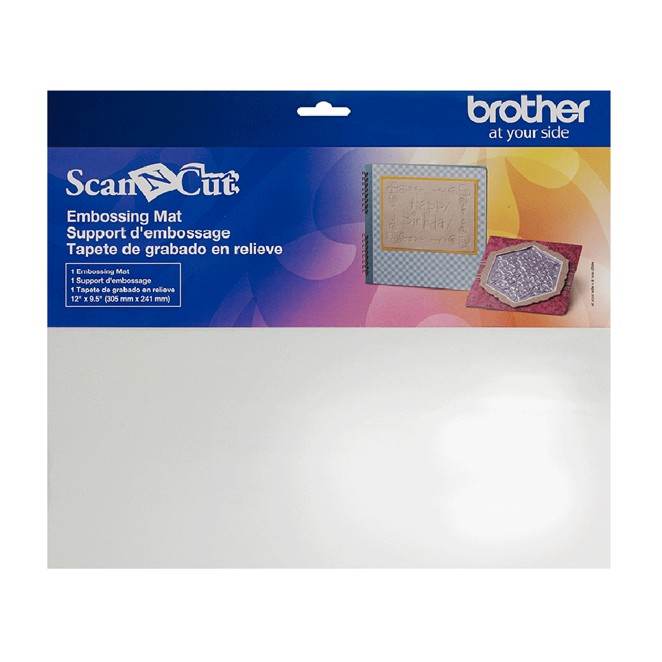Support d’embossage blanc en mousse CAEBSMAT1 pour ScanNCut