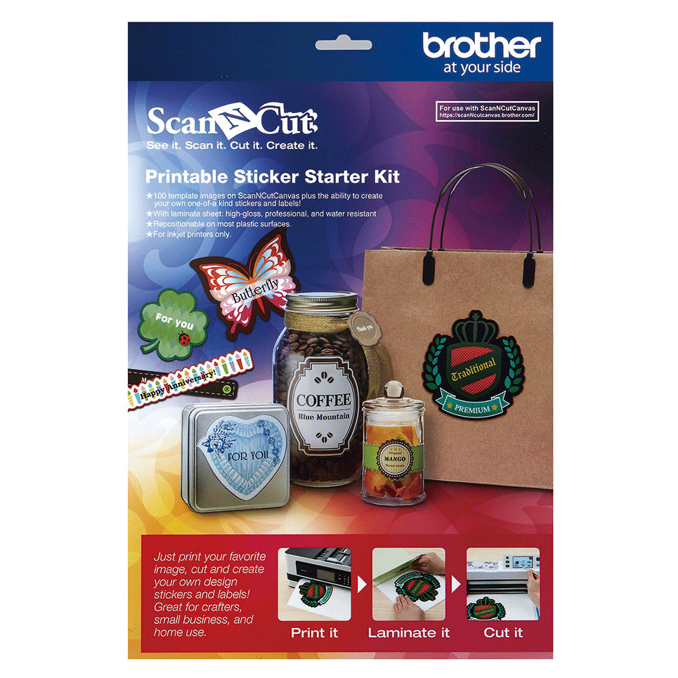 Kit de démarrage pour autocollants imprimables CAPSKIT1 pour ScanNCut