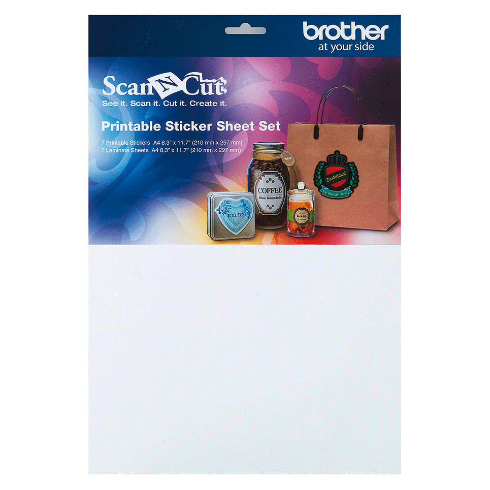 Autocollants imprimables A4 blancs CAPSS1 pour ScanNCut